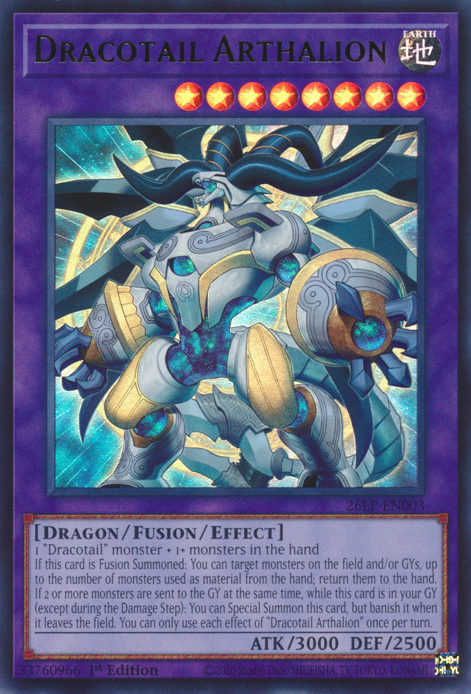 Dracotail Arthalion - 26LP-EN003 - Ultra Rare