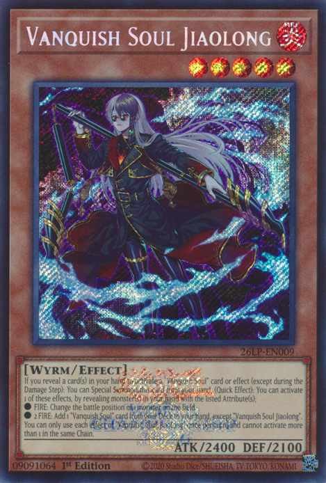 Vanquish Soul Jiaolong - 26LP-EN009 - Secret Rare - Emblazoned