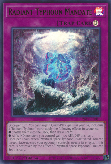 Radiant Typhoon Mandate - 26LP-EN015 - Ultra Rare