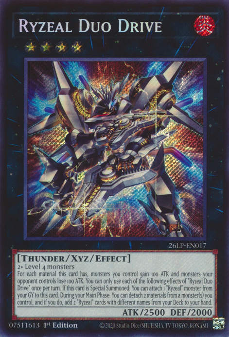 Ryzeal Duo Drive - 26LP-EN017 - Secret Rare