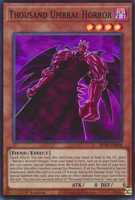 Thousand Umbral Horror - BETB-EN008 - Super Rare