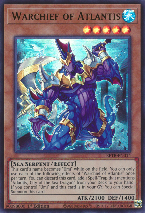 Warchief of Atlantis - BETB-EN014 - Ultra Rare