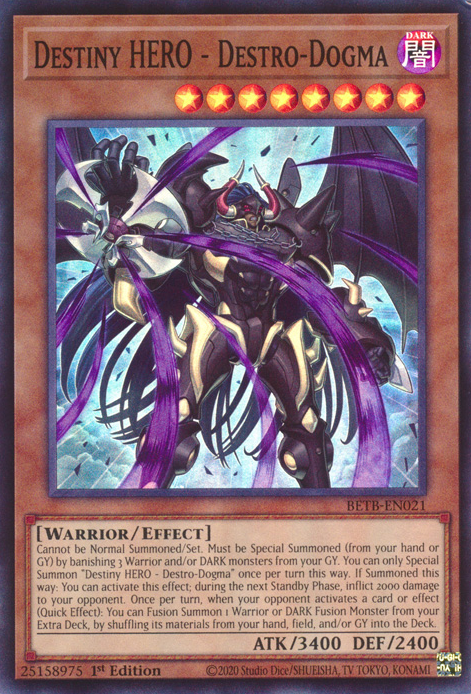 Destiny HERO - Destro-Dogma - BETB-EN021 - Super Rare