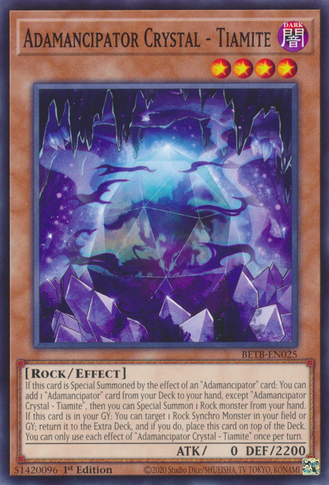 Adamancipator Crystal - Tiamite - BETB-EN025 - Common x3