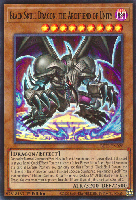 Black Skull Dragon, the Archfiend of Unity - BETB-EN026 - Super Rare