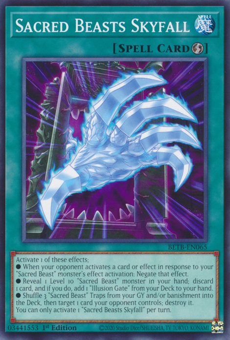 Sacred Beasts Skyfall - BETB-EN065 - Common x3