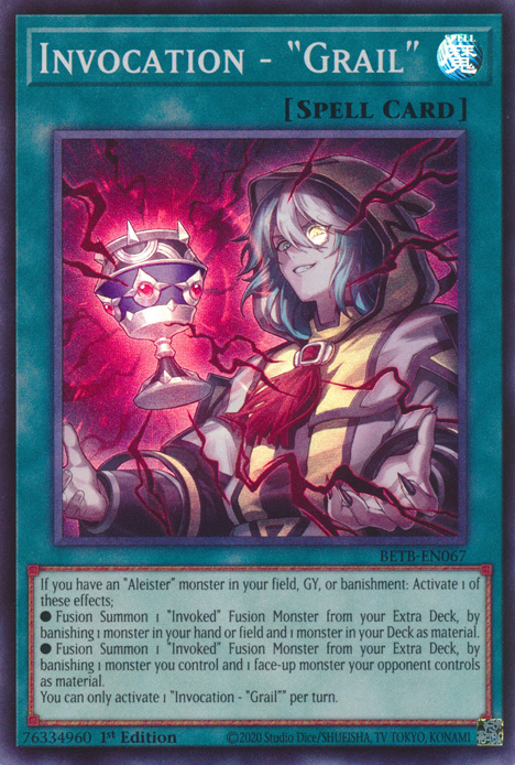 Invocation - "Grail" - BETB-EN067 - Super Rare