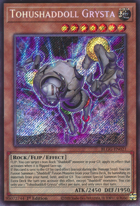 BLGG-EN021 - Tohushaddoll Grysta - Secret Rare - Battles of Legend: Glorious Gallery