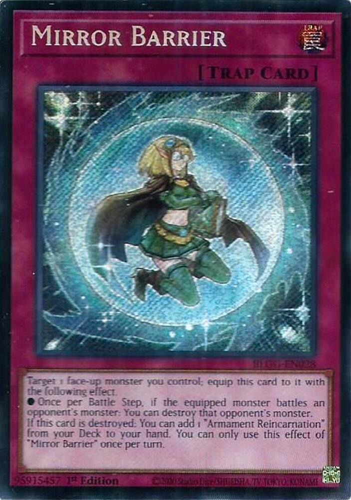 BLGG-EN028 - Mirror Barrier - Secret Rare - Battles of Legend: Glorious Gallery
