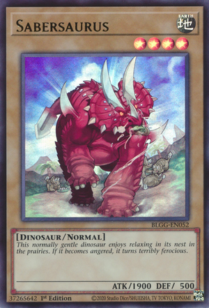 BLGG-EN052 - Sabersaurus - Ultra Rare - Battles of Legend: Glorious Gallery