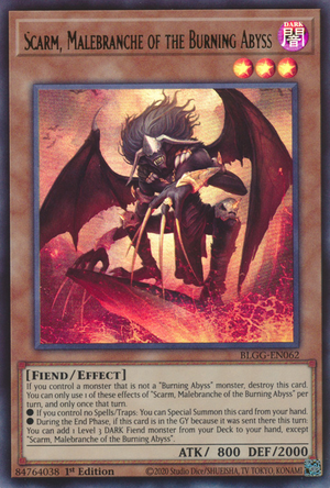 BLGG-EN062 - Scarm, Malebranche of the Burning Abyss - Ultra Rare - Battles of Legend: Glorious Gallery