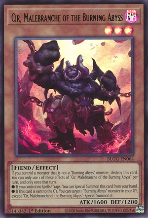 BLGG-EN064 - Cir, Malebranche of the Burning Abyss - Ultra Rare - Battles of Legend: Glorious Gallery