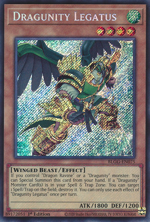 BLGG-EN075 - Dragunity Legatus - Secret Rare - Battles of Legend: Glorious Gallery