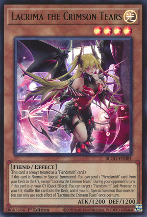 BLGG-EN081 - Lacrima the Crimson Tears - Ultra Rare - Battles of Legend: Glorious Gallery