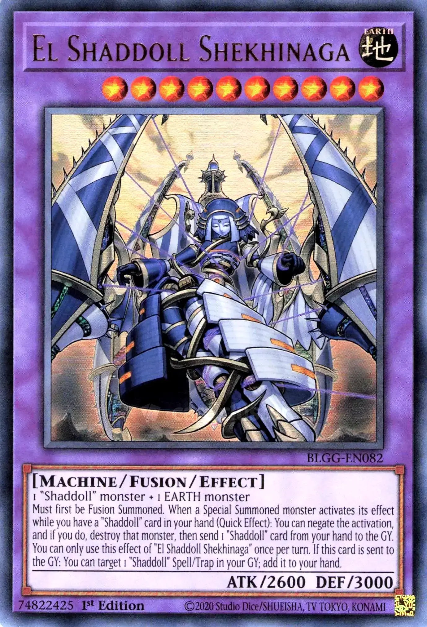 BLGG-EN082 - El Shaddoll Shekhinaga - Ultra Rare - Battles of Legend: Glorious Gallery