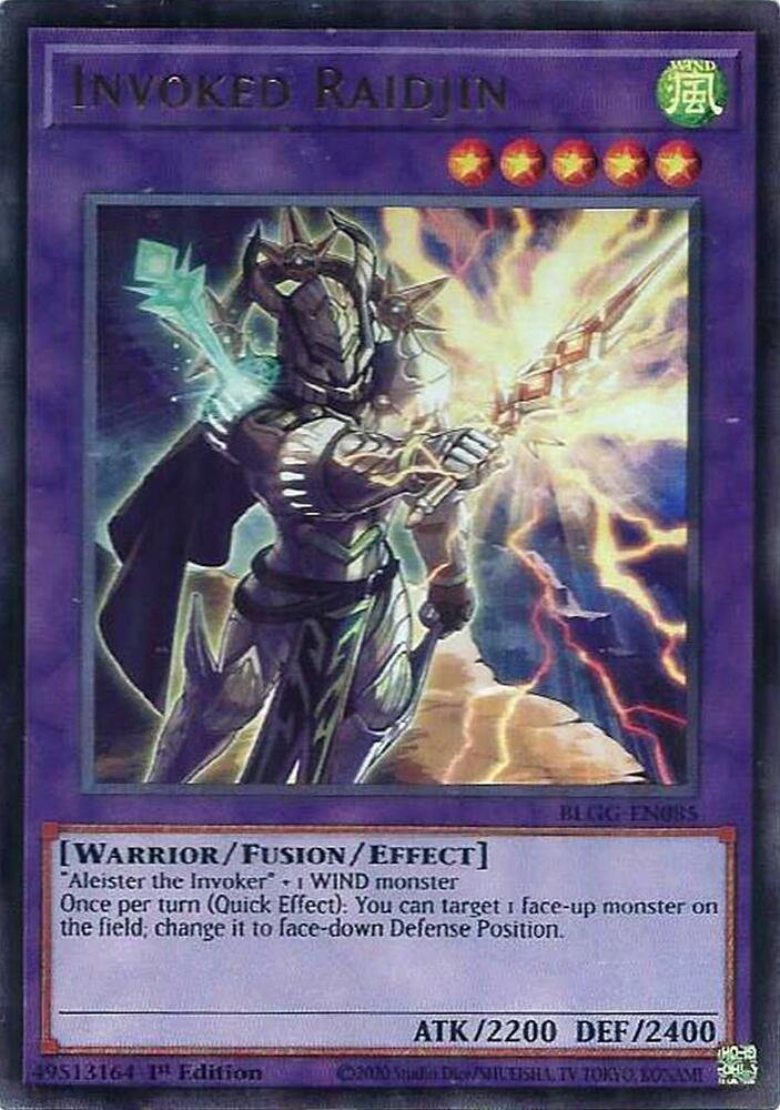 BLGG-EN085 - Invoked Raidjin - Ultra Rare - Battles of Legend: Glorious Gallery