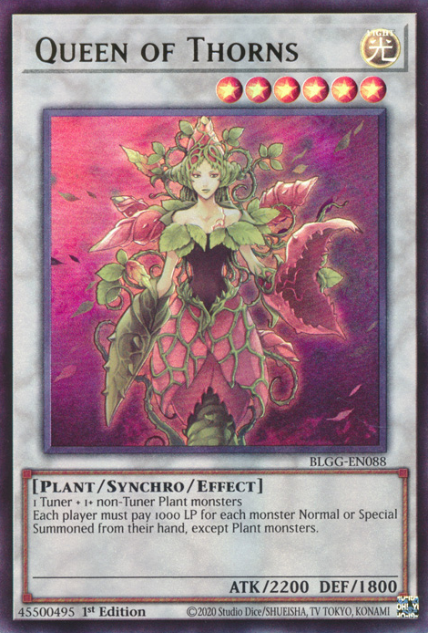 BLGG-EN088 - Queen of Thorns - Ultra Rare - Battles of Legend: Glorious Gallery