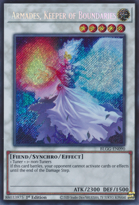 BLGG-EN090 - Armades, Keeper of Boundaries - Secret Rare - Battles of Legend: Glorious Gallery