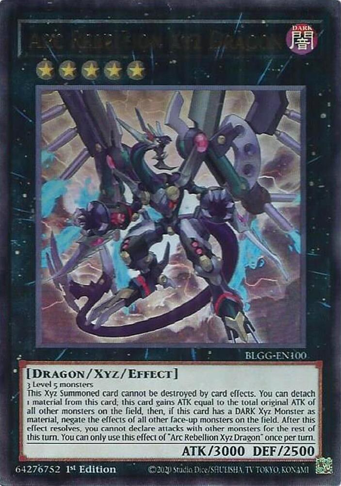 BLGG-EN100 - Arc Rebellion Xyz Dragon - Ultra Rare - Battles of Legend: Glorious Gallery