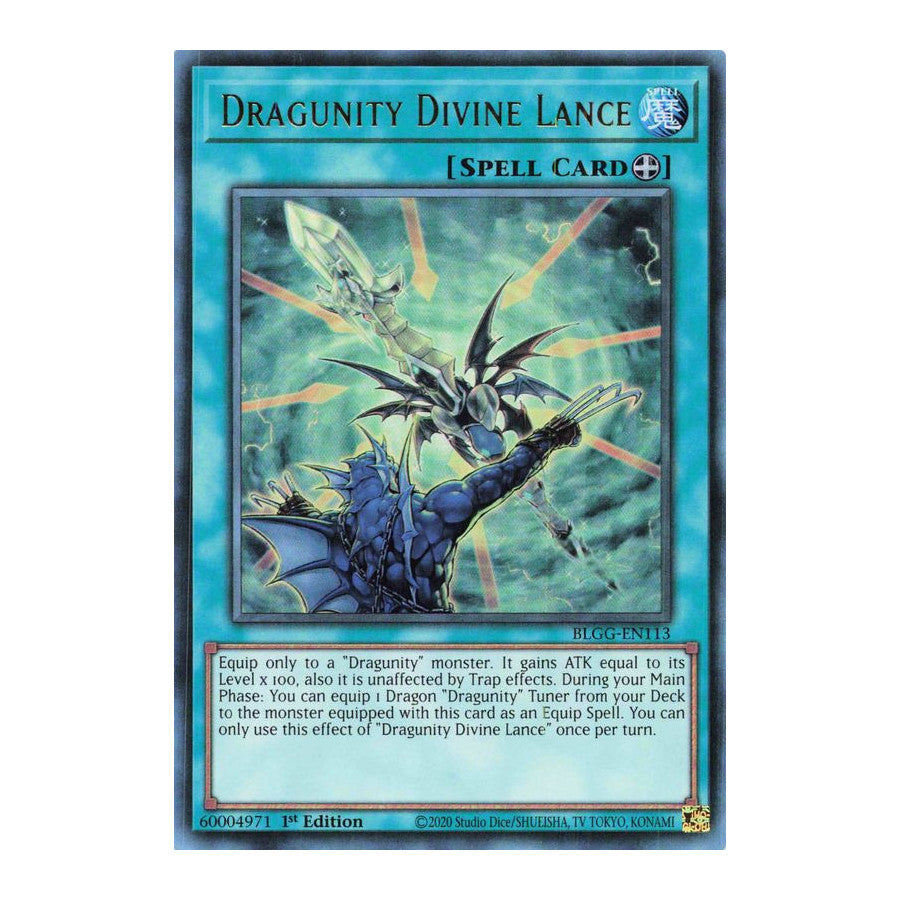 BLGG-EN113 - Dragunity Divine Lance - Ultra Rare - Battles of Legend: Glorious Gallery