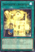 BLGG-EN121 - Gravekeeper's Inscription - Ultra Rare - Battles of Legend: Glorious Gallery