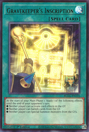 BLGG-EN121 - Gravekeeper's Inscription - Ultra Rare - Battles of Legend: Glorious Gallery