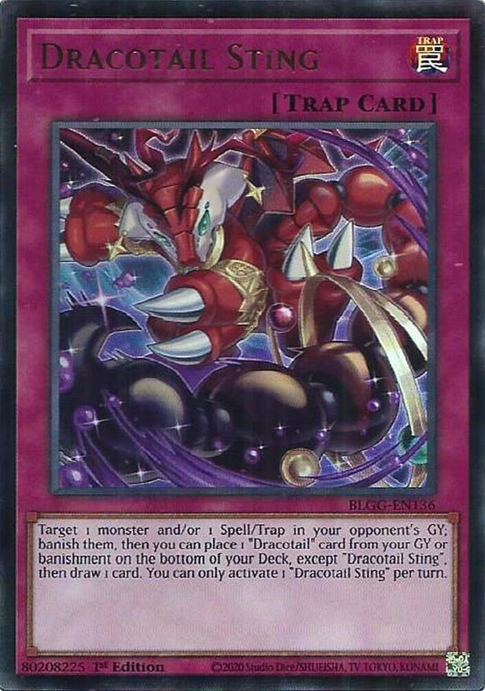 BLGG-EN136 - Dracotail Sting - Ultra Rare - Battles of Legend: Glorious Gallery