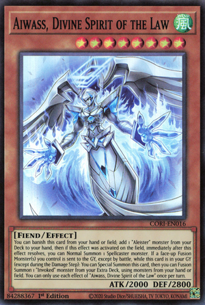 CORI-EN016 - Aiwass, Divine Spirit of the Law - Super Rare -  Chaos Origins