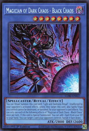 CORI-EN027 - Magician of Dark Chaos - Black Chaos - Secret Rare -  Chaos Origins