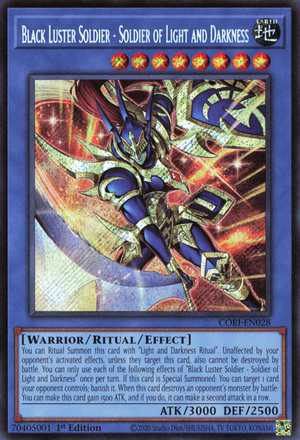 CORI-EN028 - Black Luster Soldier - Soldier of Light and Darkness - Secret Rare -  Chaos Origins