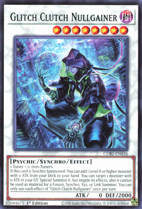 CORI-EN036 - Glitch Clutch Nullgainer - Common - Chaos Origins x3