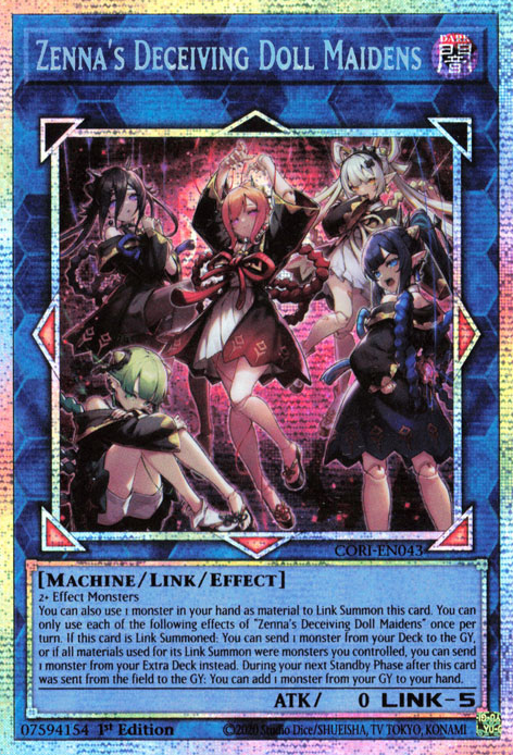 CORI-EN043 - Zenna's Deceiving Doll Maidens - Starlight Rare - Chaos Origins