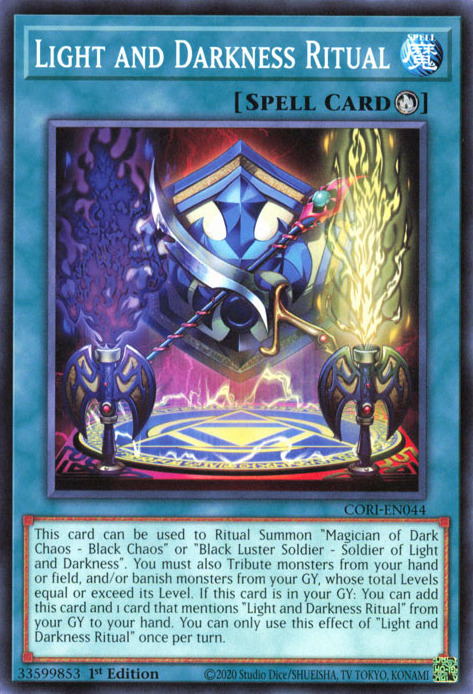 CORI-EN044 - Light and Darkness Ritual - Common - Chaos Origins x3