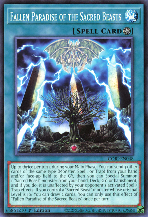 CORI-EN048 - Fallen Paradise of the Sacred Beasts - Common - Chaos Origins x3