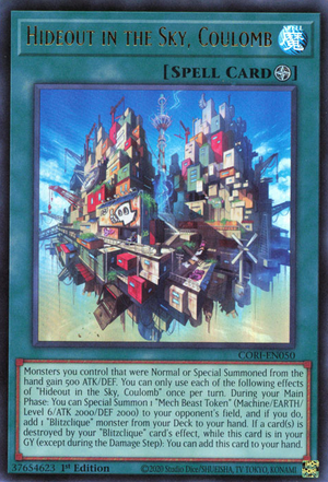 CORI-EN050 - Hideout in the Sky, Coulomb - Ultra Rare - Chaos Origins