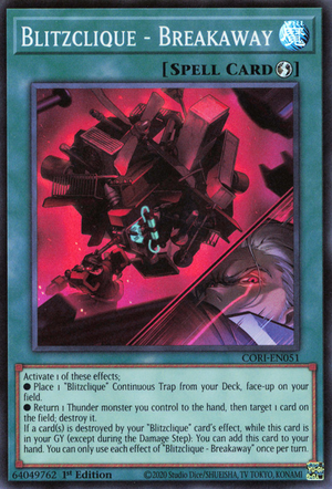 CORI-EN051 - Blitzclique - Breakaway - Super Rare - Chaos Origins