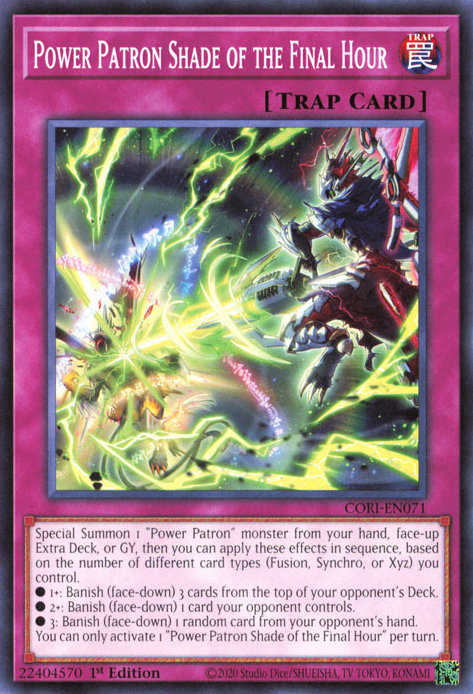 CORI-EN071 - Power Patron Shade of the Final Hour - Common - Chaos Origins x3