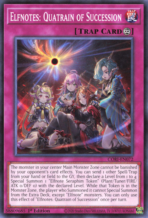 CORI-EN072 - Elfnotes: Quatrain of Succession - Common - Chaos Origins x3