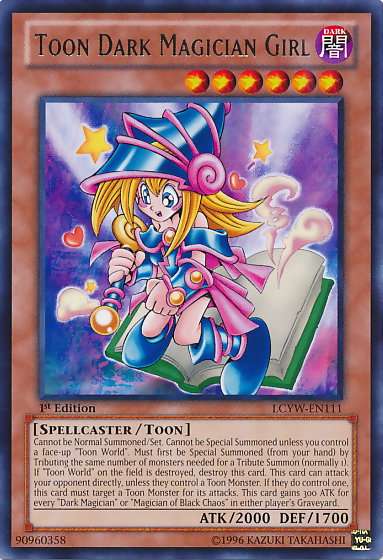 LCYW-EN111 - Toon Dark Magician Girl - Rare - Legendary Collection 3: Yugi's World