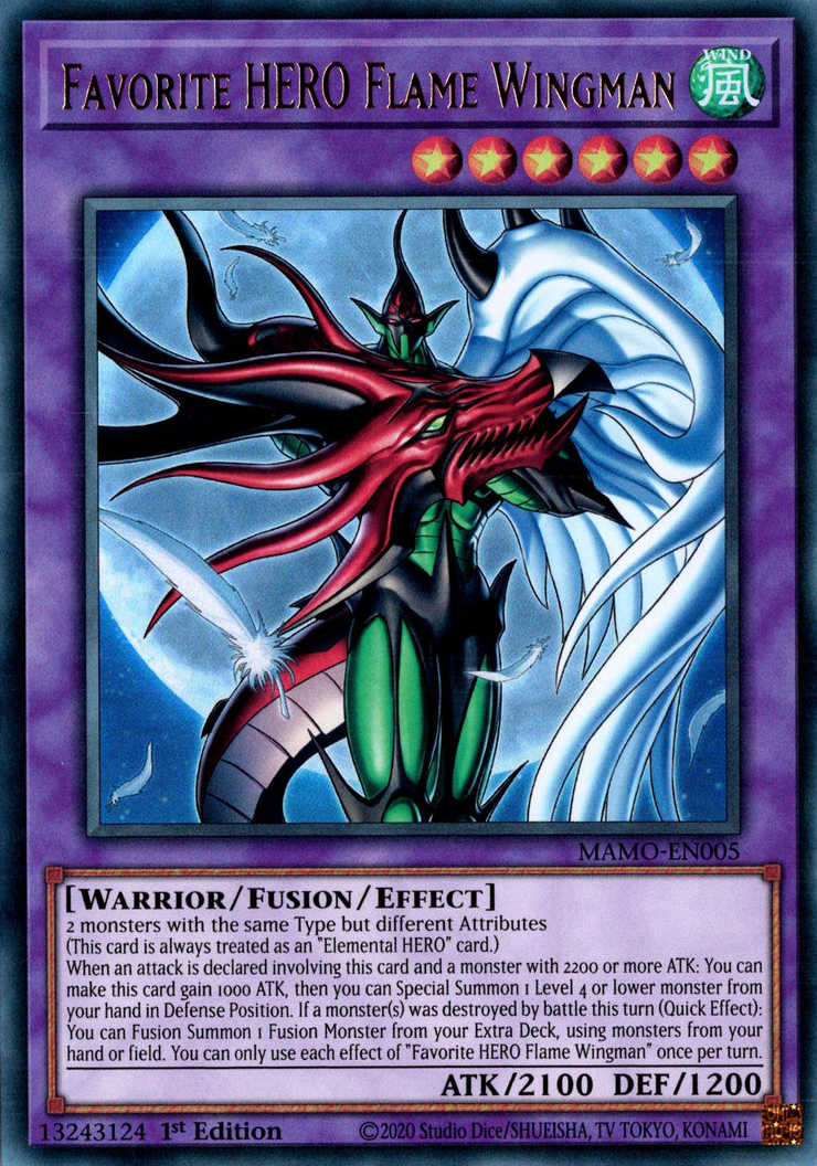 Favorite HERO Flame Wingman - MAMO-EN005 - Ultra Rare