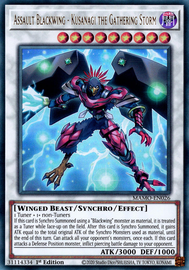 Assault Blackwing - Kusanagi the Gathering Storm - MAMO-EN026 - UR