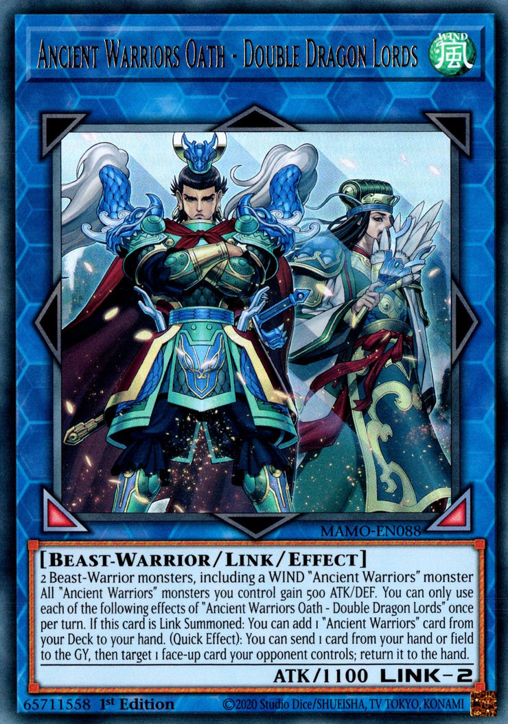 Ancient Warriors Oath - Double Dragon Lords - MAMO-EN088 - Ultra Rare