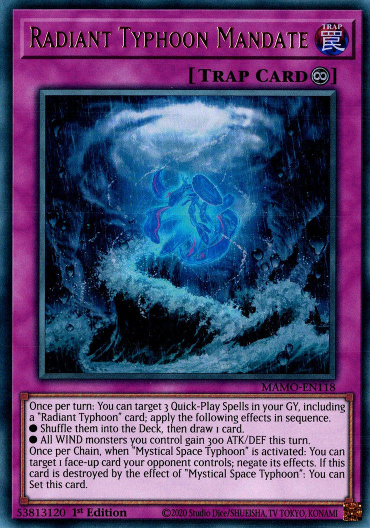 Radiant Typhoon Mandate - MAMO-EN118 - Ultra Rare