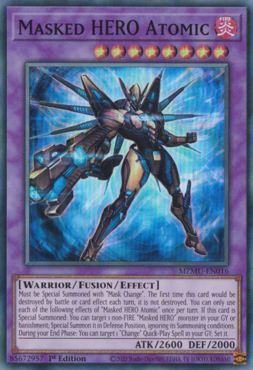 Masked HERO Atomic - MZMU-EN016 - Super Rare