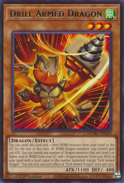 Drill Armed Dragon - MZMU-EN030 - Rare x3