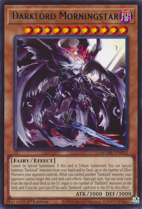 Darklord Morningstar - MZMU-EN083 - Rare x3