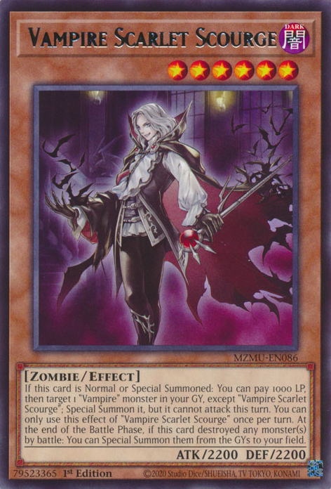 Vampire Scarlet Scourge - MZMU-EN086 - Rare x3