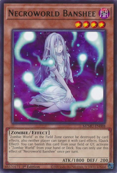 Necroworld Banshee - MZMU-EN088 - Rare x3