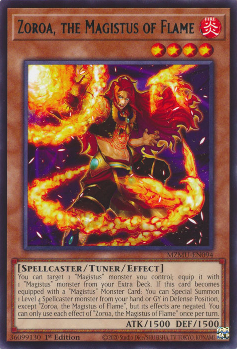 Zoroa, the Magistus of Flame - MZMU-EN094 - Rare x3