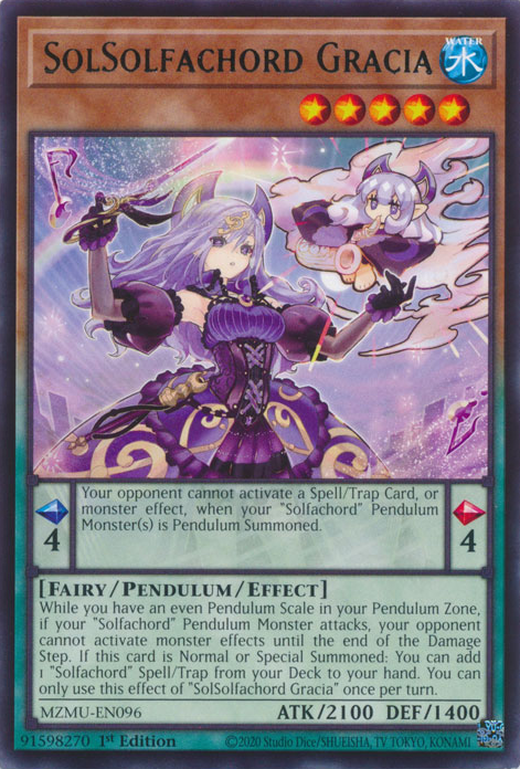 SolSolfachord Gracia - MZMU-EN096 - Rare x3
